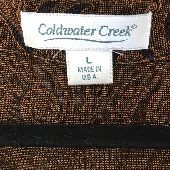 Coldwater Creek Black And Brown Tunic Style - Picture 6 of 6